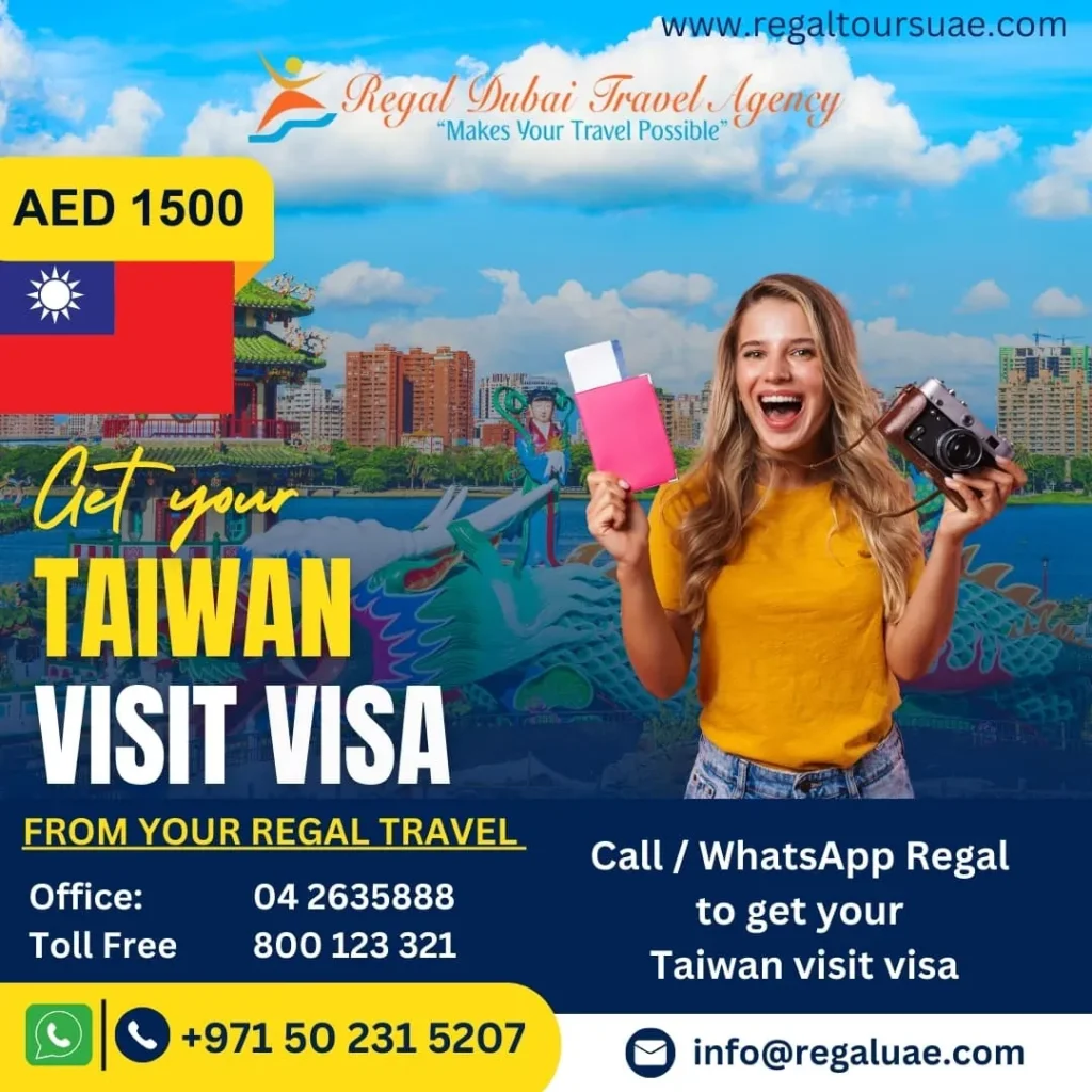 Taiwan visit visa from Dubai