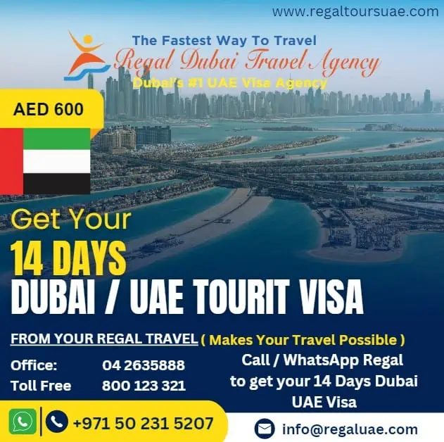 14 Days UAE Visa 14 Days Dubai UAE Visa