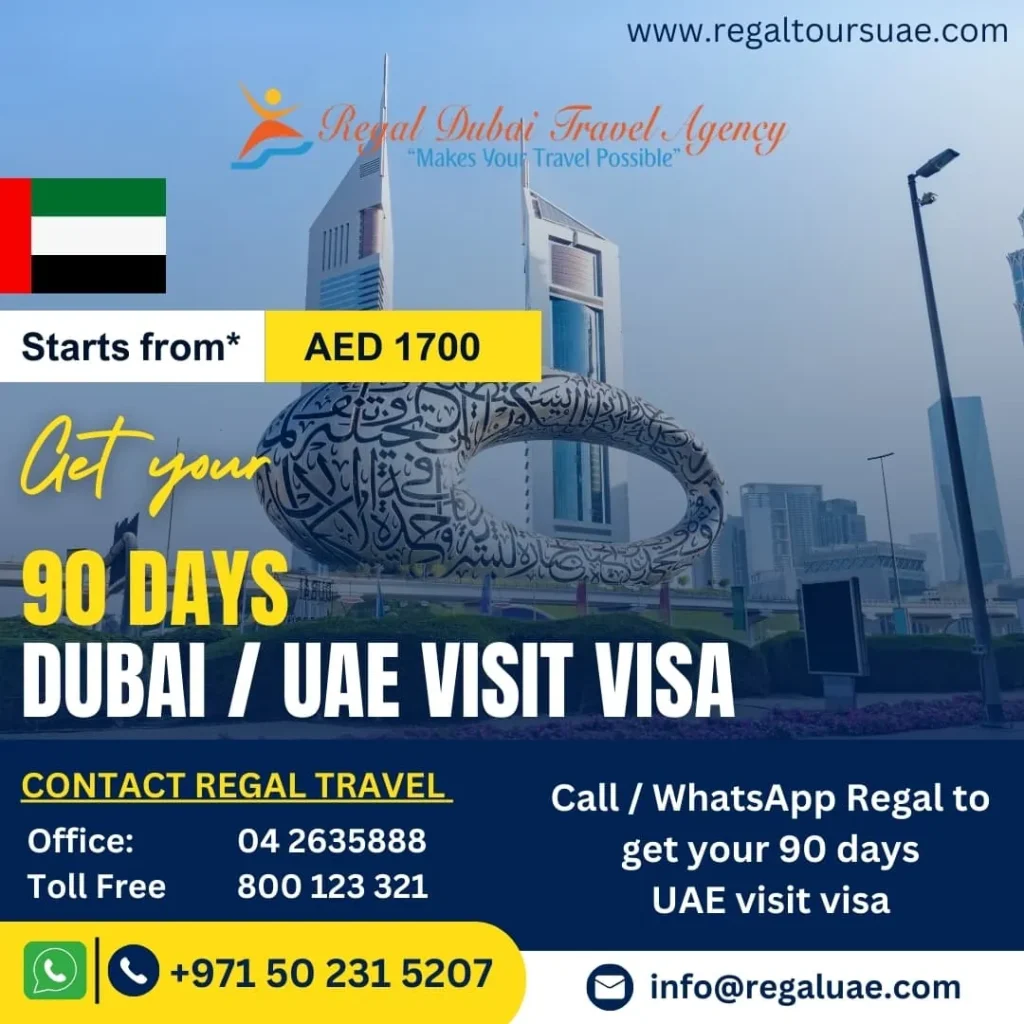 90 Days Dubai UAE Visa