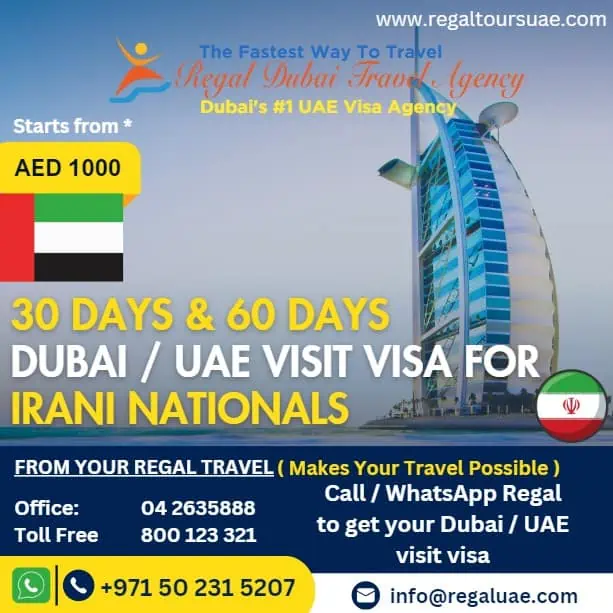 Dubai tourist visa for Iranian