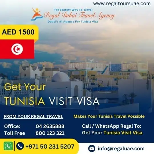 Tunisia visit visa from Dubai