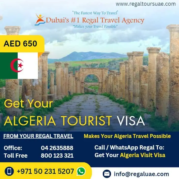 Algeria visit visa from Dubai