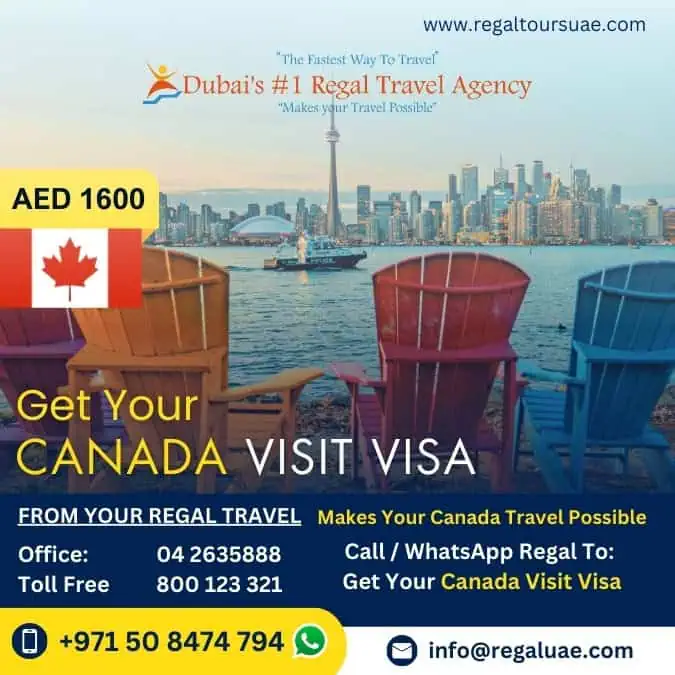 Canada visit visa from Dubai