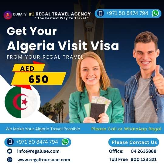 Algeria visit visa from Dubai