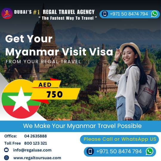 Myanmar Myanmar Visit Visa from Dubai