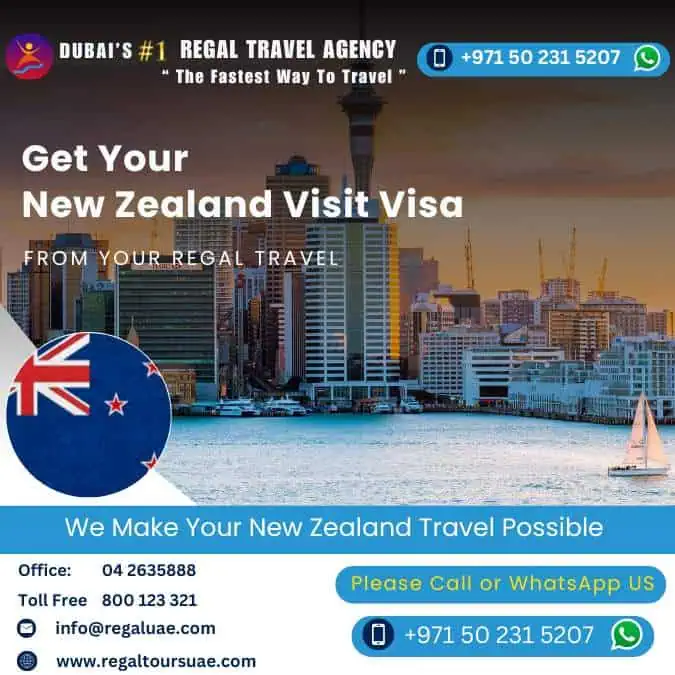 New Zealand Visit visa from Dubai