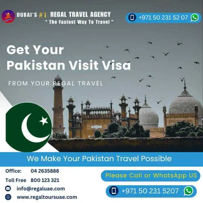 Pakistan visit visa from Dubai