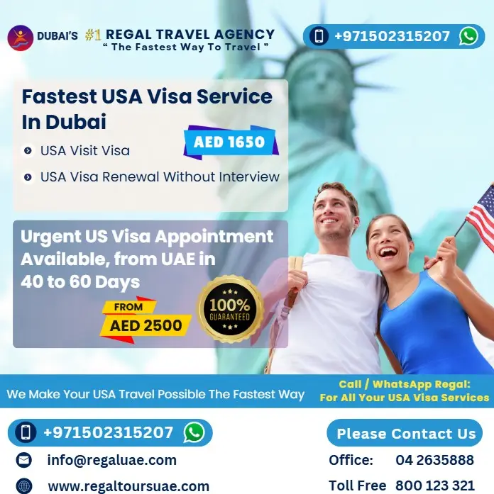 USA visit visa from Dubai