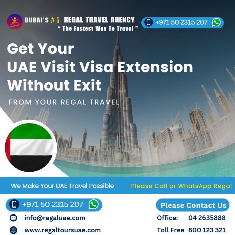 UAE visit visa extension without exit